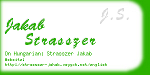 jakab strasszer business card